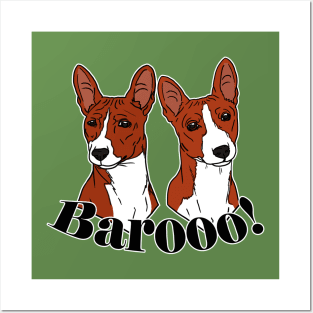 Baroo Basenji Red Posters and Art